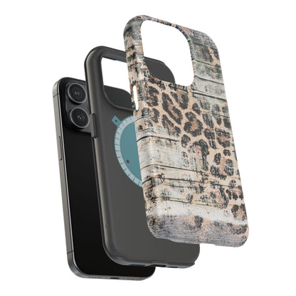 Rustic Leopard Wood Print - MagSafe iPhone Series Case