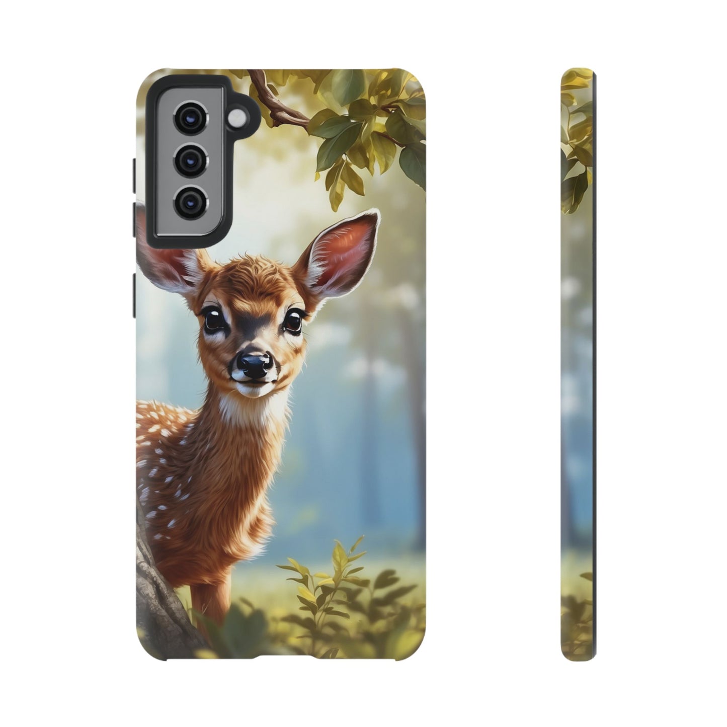 Whimsical Fawn in a Sunlit Forest Samsung Galaxy Case