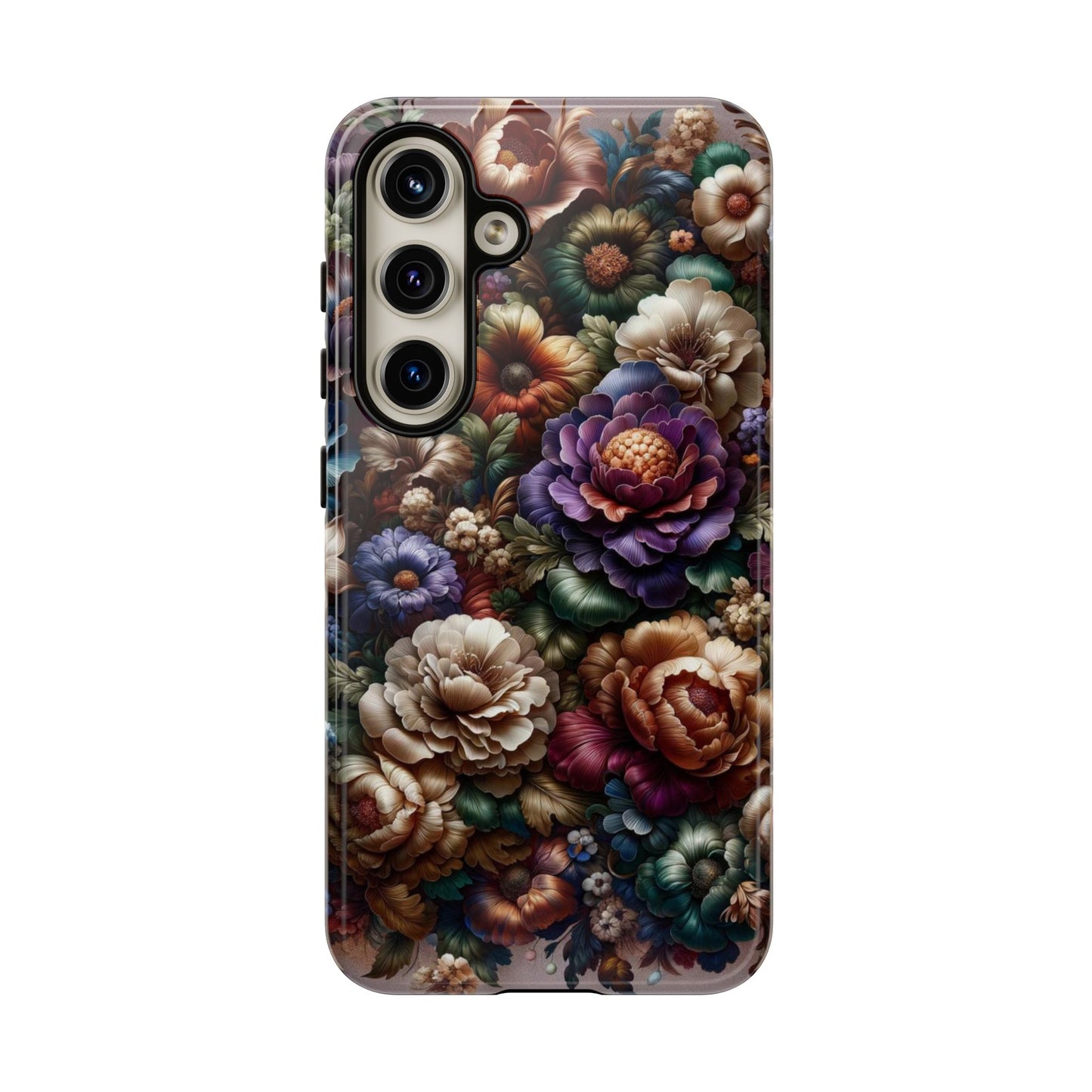 Floral Elegance For Samsung - Protective Dual-Layer Design with Vibrant Full-Wrap Print