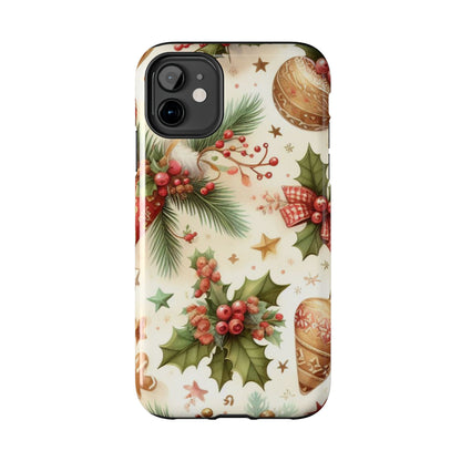 Classic Christmas Stocking & Ornaments Pattern – iPhone Series Case