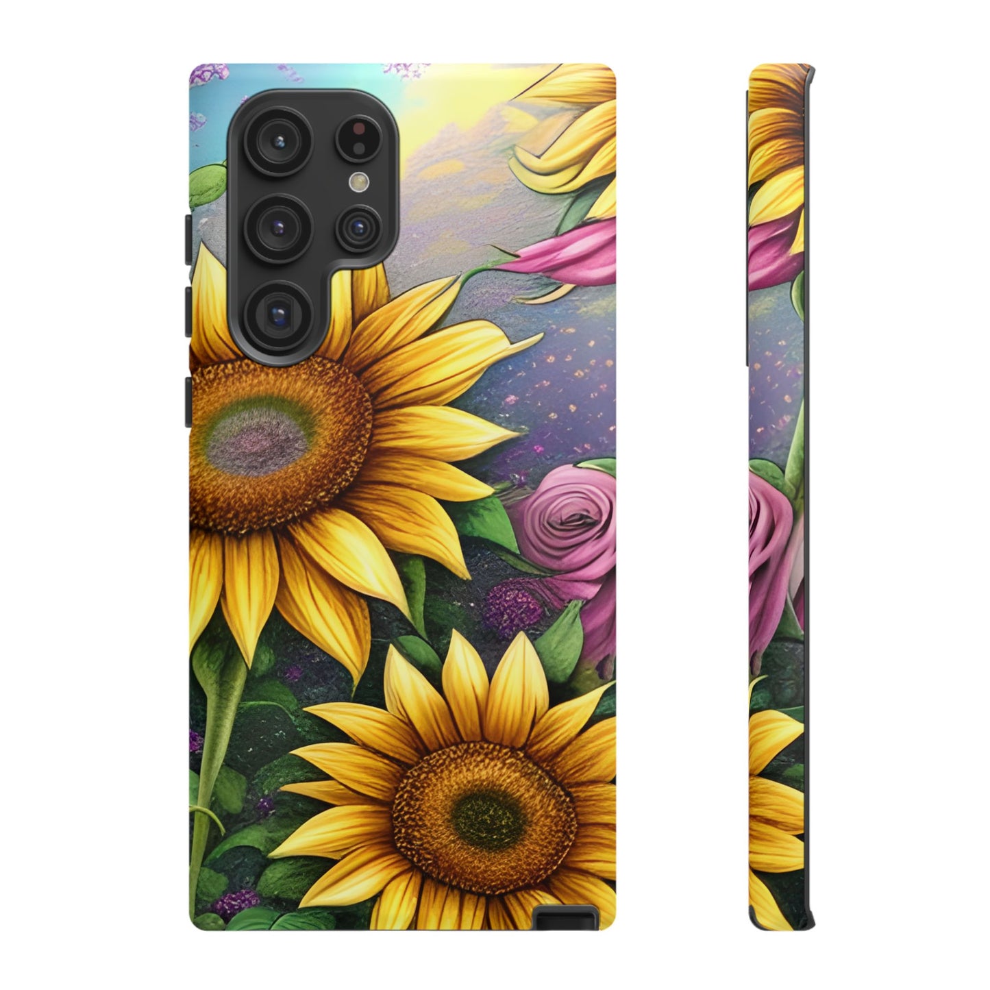 Whimsical Sunflower & Rose Garden - Samsung Galaxy Series Case