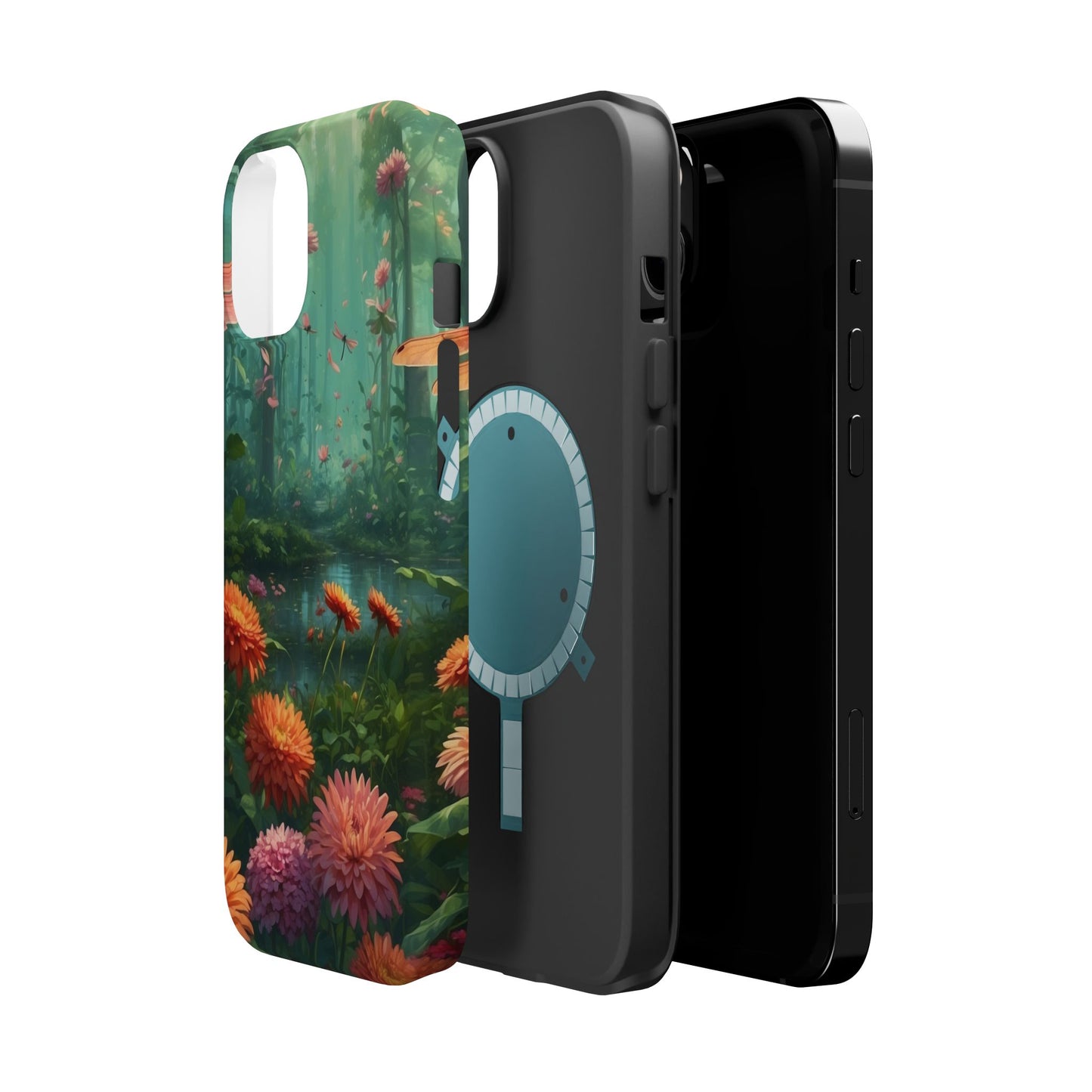 Enchanted Forest Dragonflies & Blossoms – MagSafe iPhone Series Case