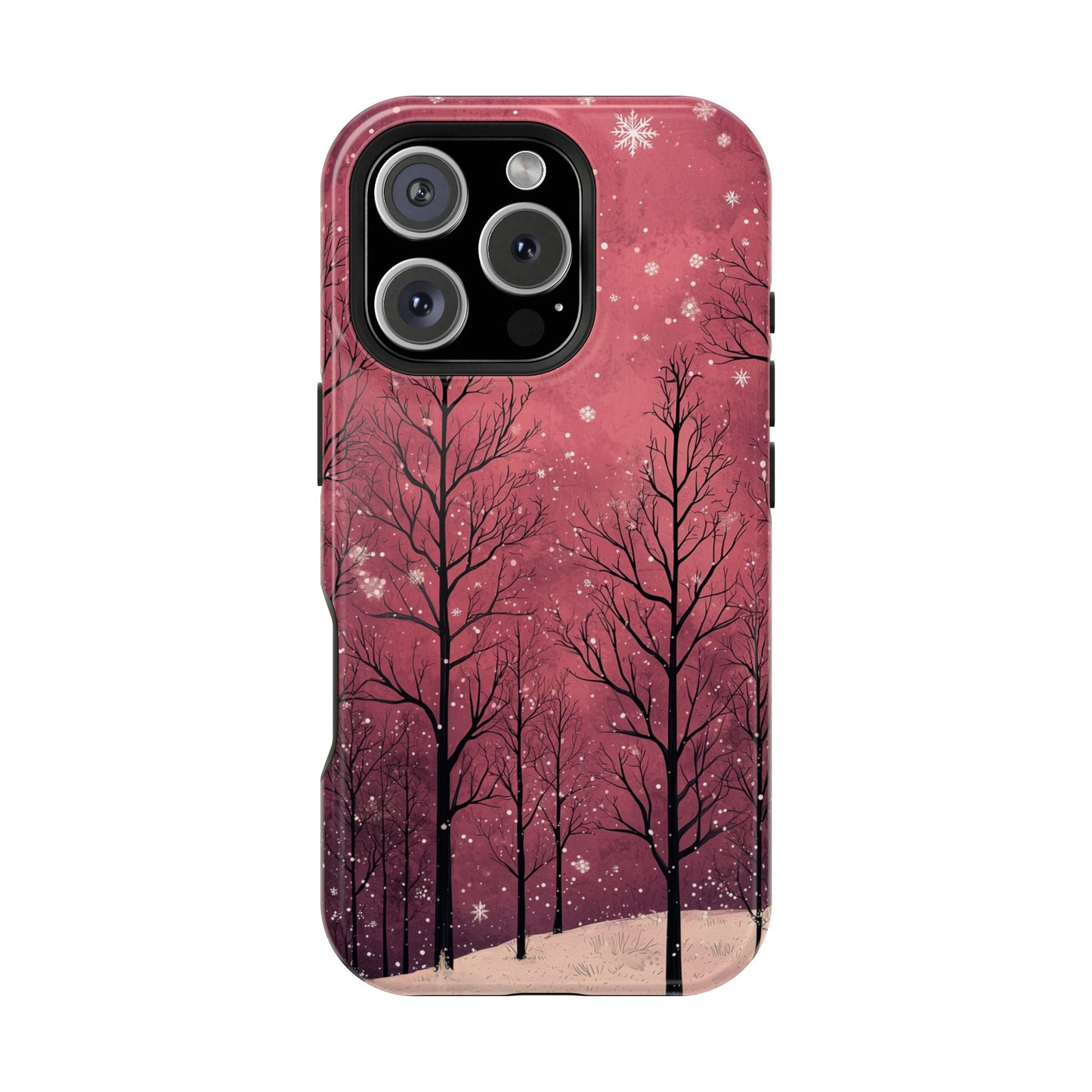 Pink Winter Twilight Forest - MagSafe iPhone Series Case