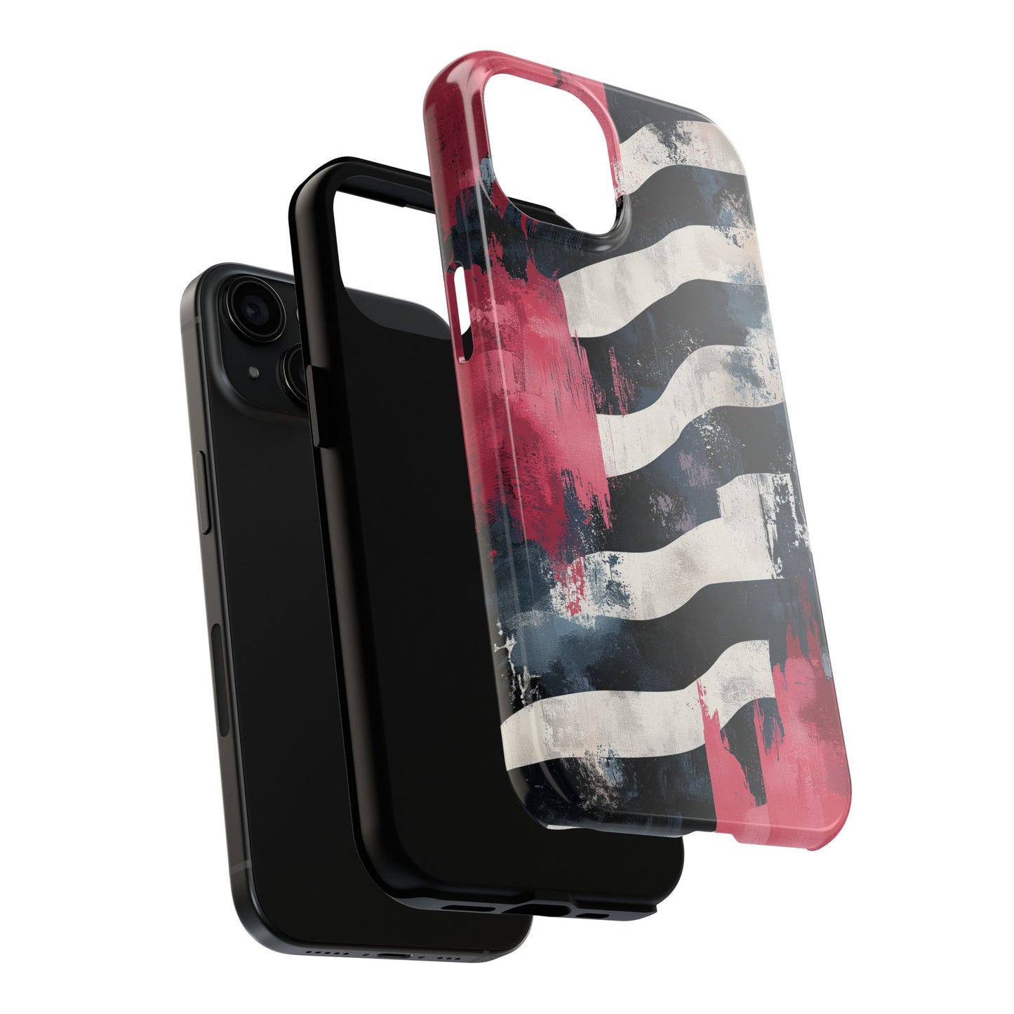 Blood Zebra iPhone Case – Bold Red & Black Pattern