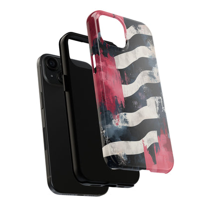 Blood Zebra iPhone Case – Bold Red & Black Pattern