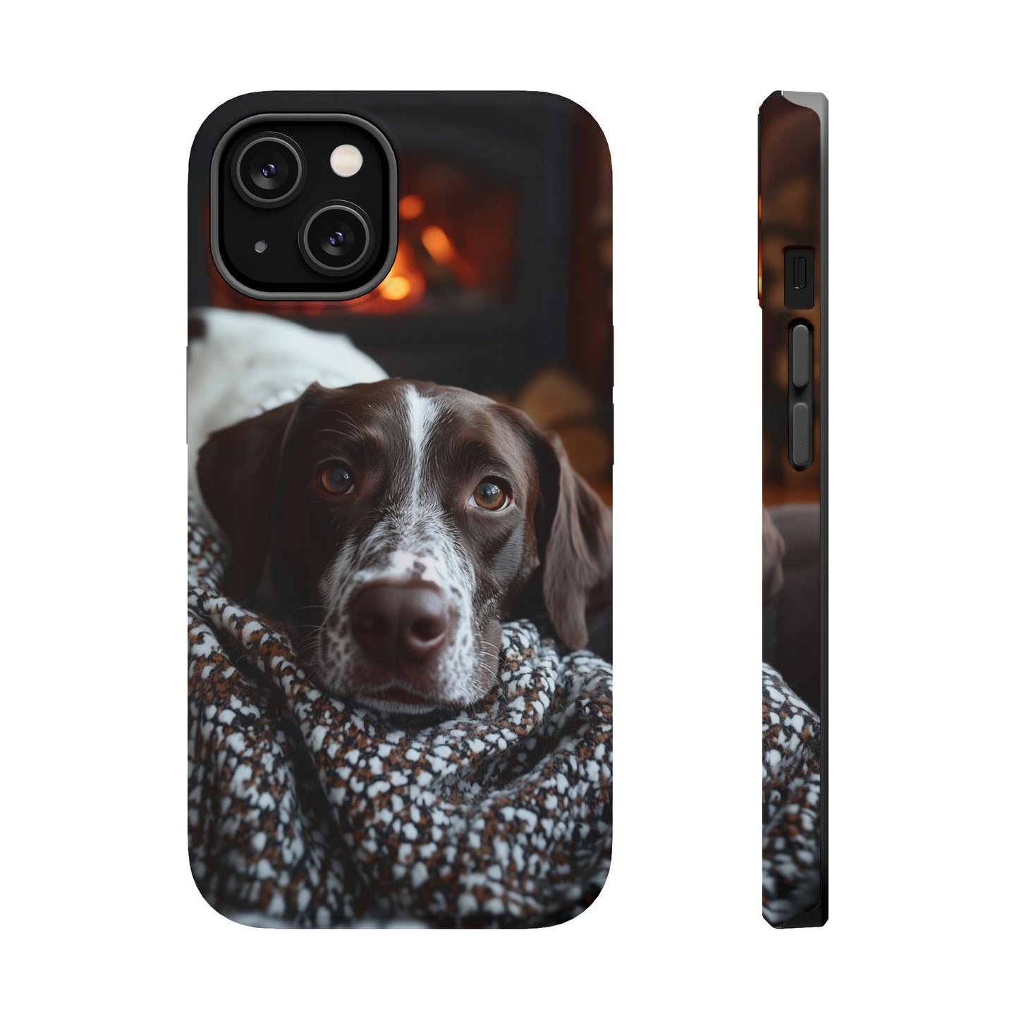 Majestic German Shorthaired Pointer MagSafe iPhone Case – Sunset Prairie Design