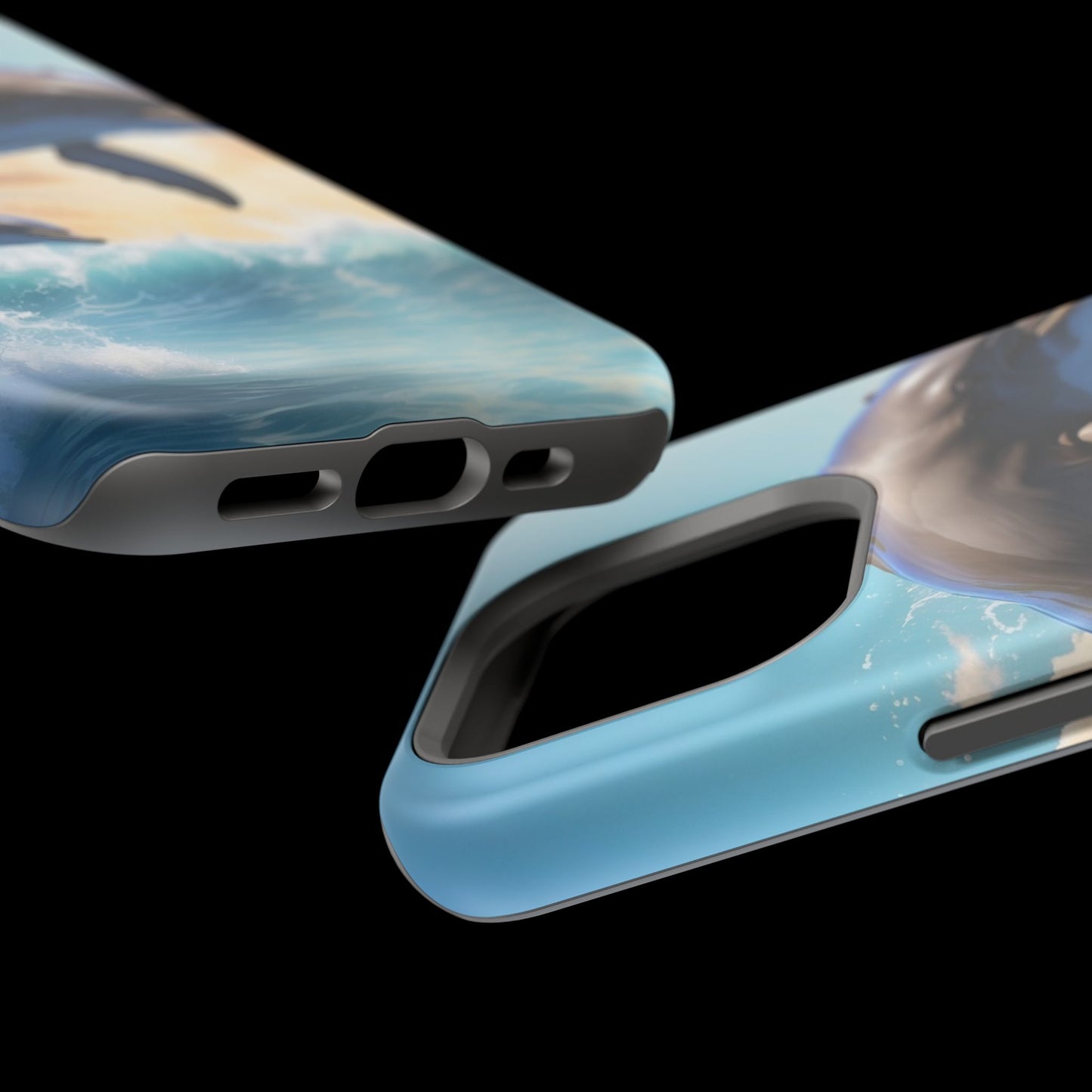 Dolphin Galaxy Splash - MagSafe-Compatible Case