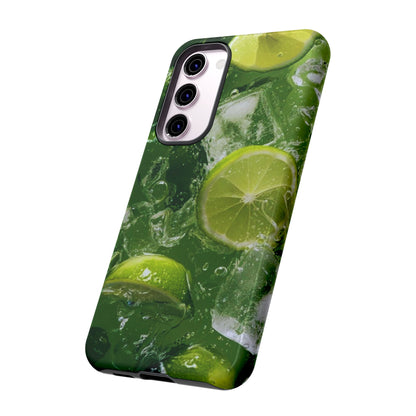 Refreshing Lime Splash Samsung Galaxy Case – Tough Protection, Vivid Dual-Layer Design