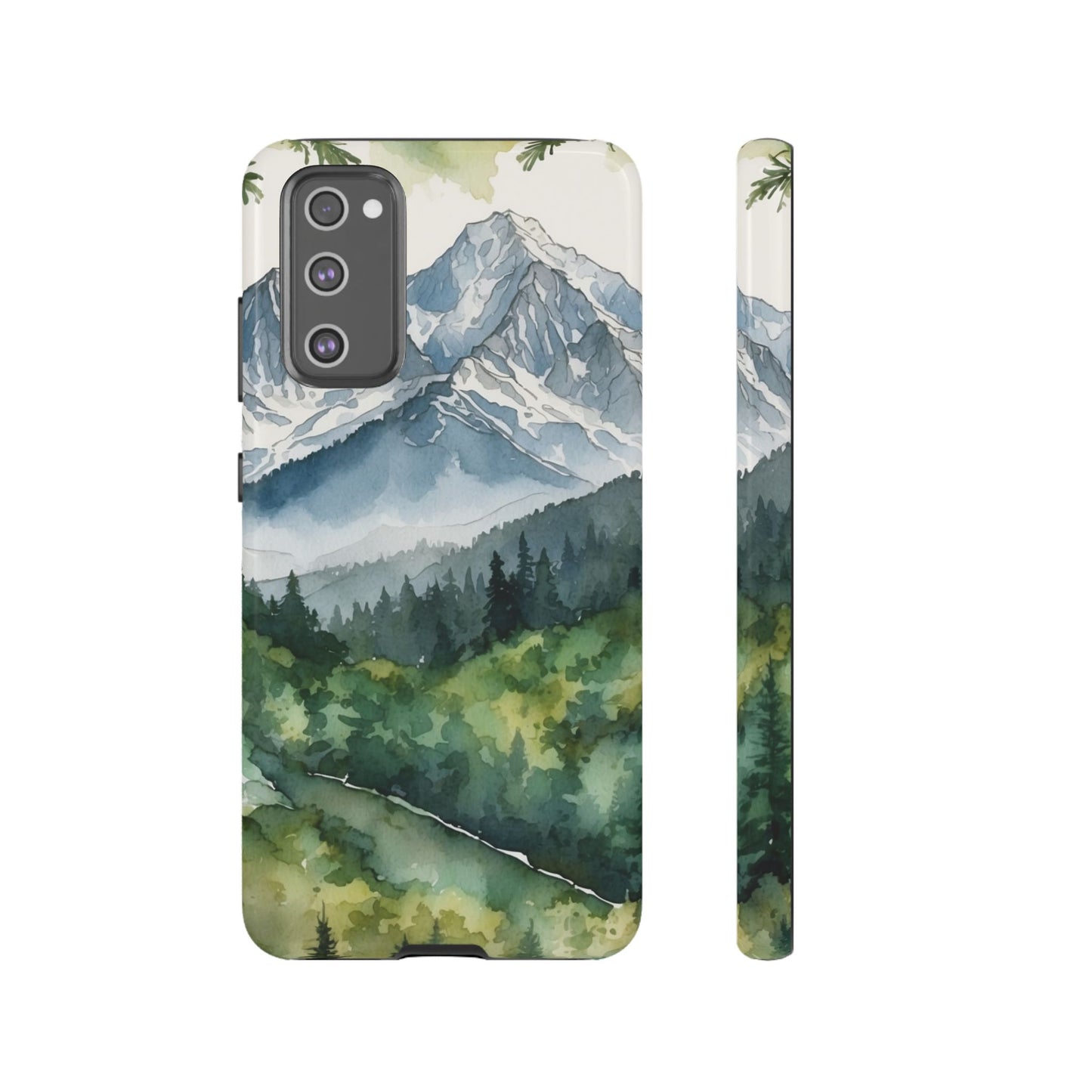 Watercolor Alpine Mountainscape - Samsung Galaxy Case