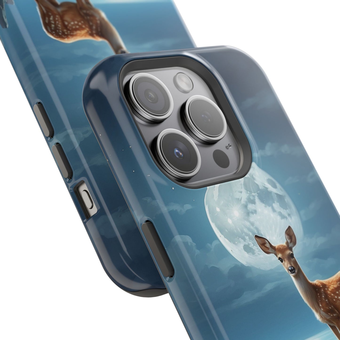 Enchanted Fawn Under the Moonlit Sky MagSafe iPhone Case