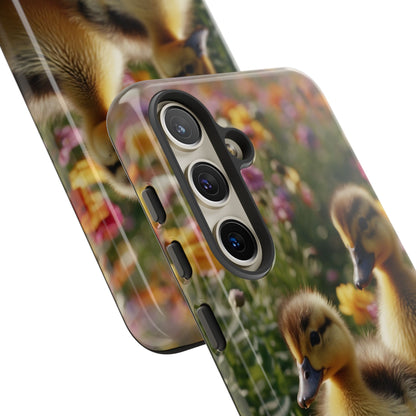 Charming Ducklings in Floral Garden - Samsung Galaxy Case