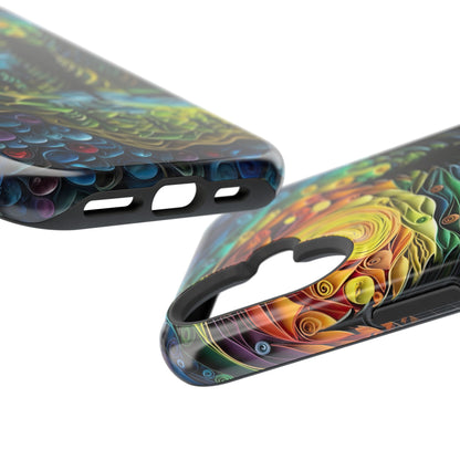 Radiant Forest Sunset MagSafe iPhone Case – Artistic Landscape Design