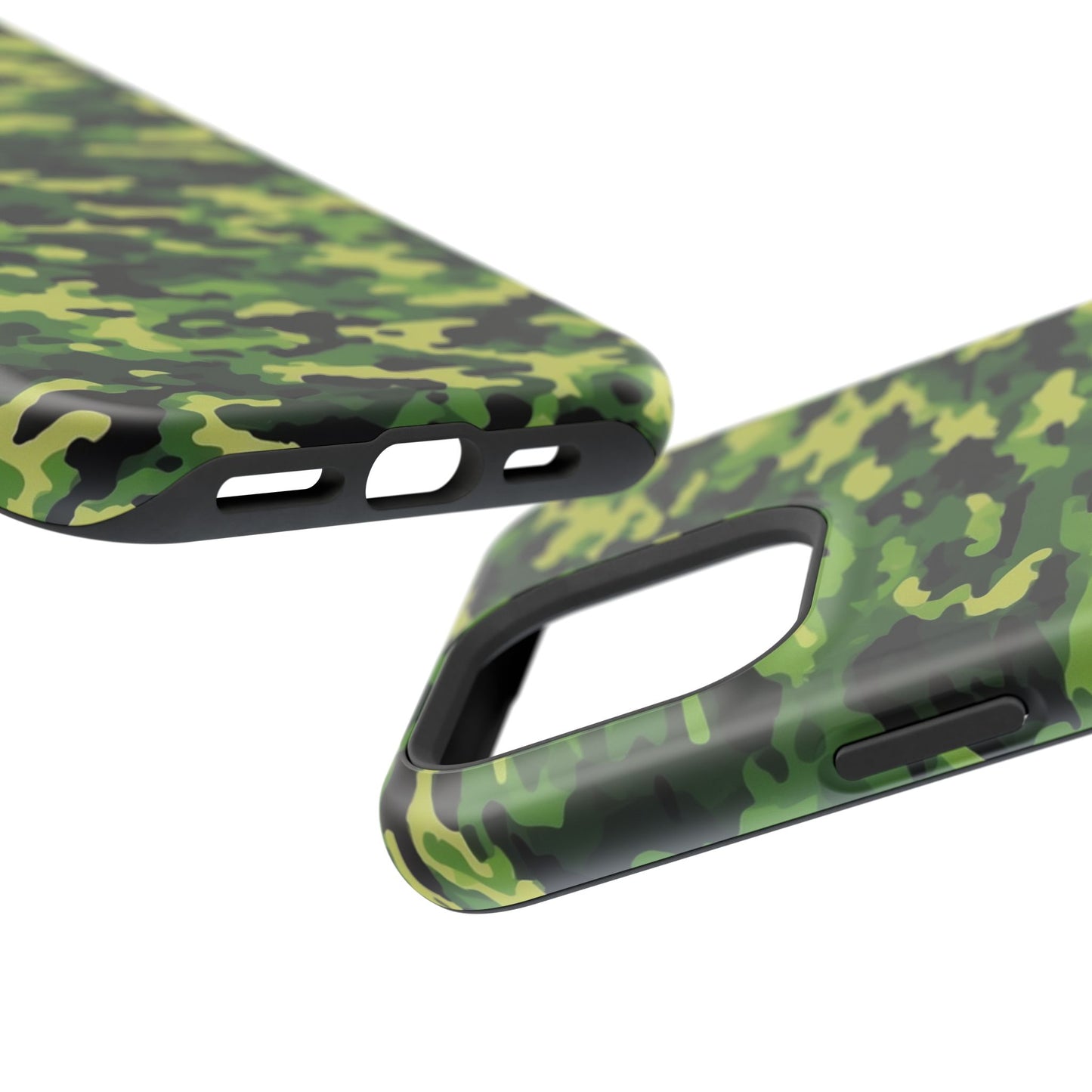 Green Woodland Camouflage – MagSafe iPhone Case, Slim and Shockproof