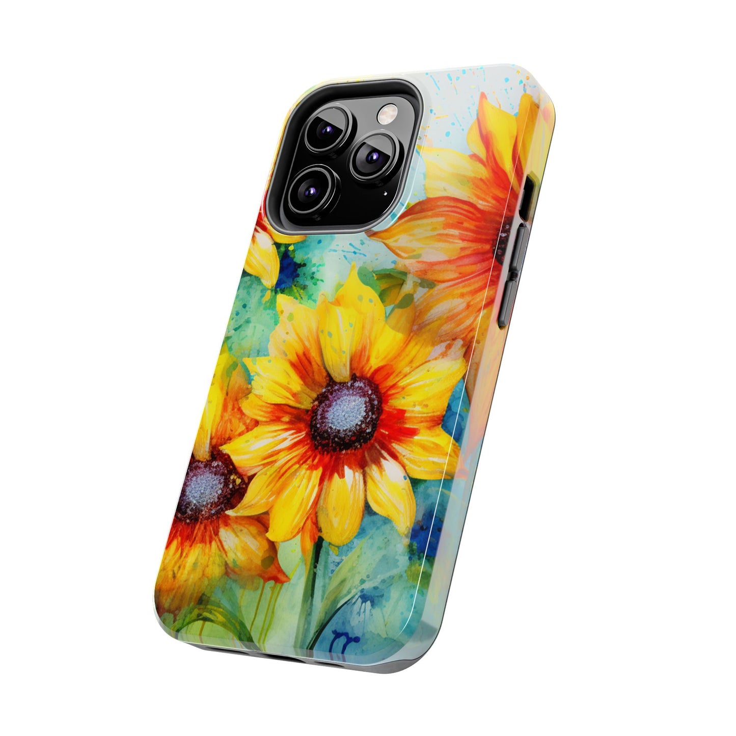 Watercolor Sunflower Splash - iPhone Series Case