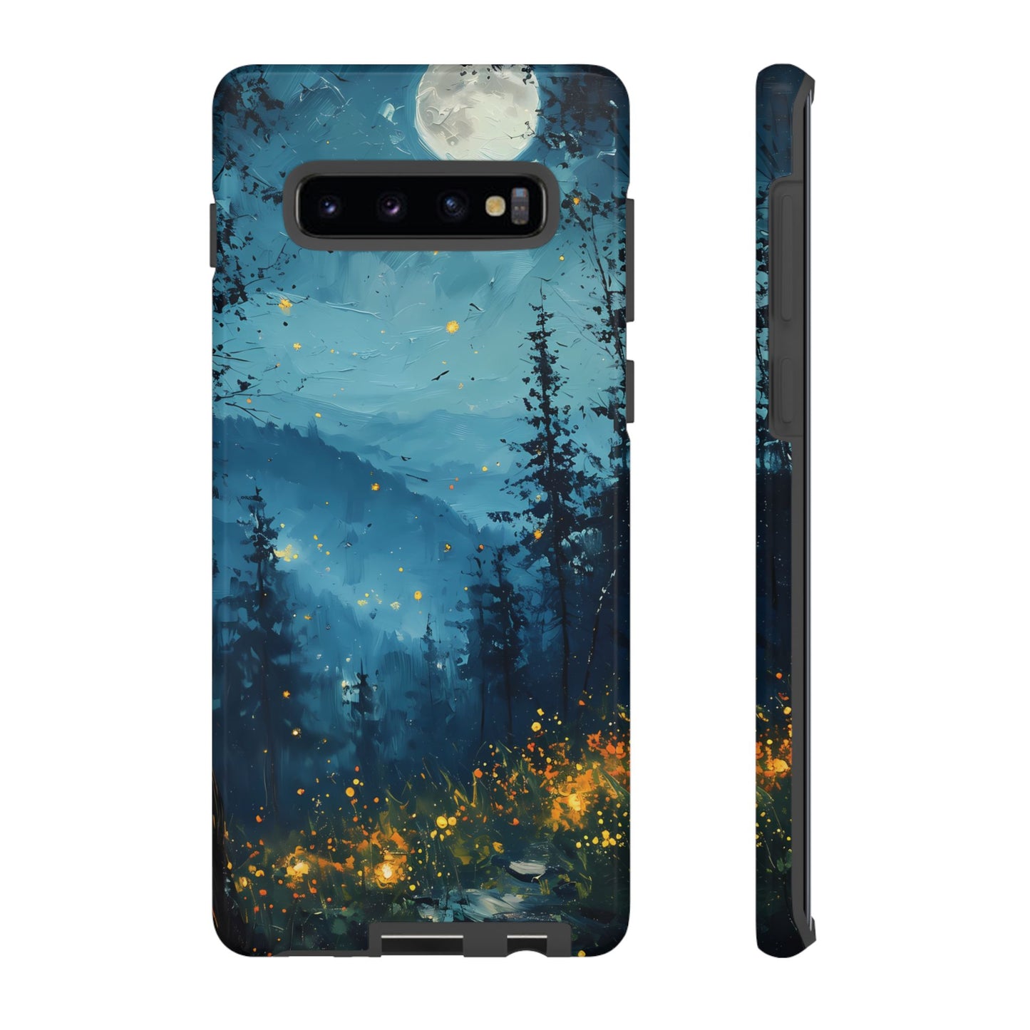 Moonlit Enchanted Forest Glow – Artistic Night Landscape Design - BOGO Cases