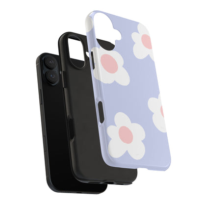 Retro Daisy Pastel Tough iPhone Case – Durable Design with Soft Matte Finish