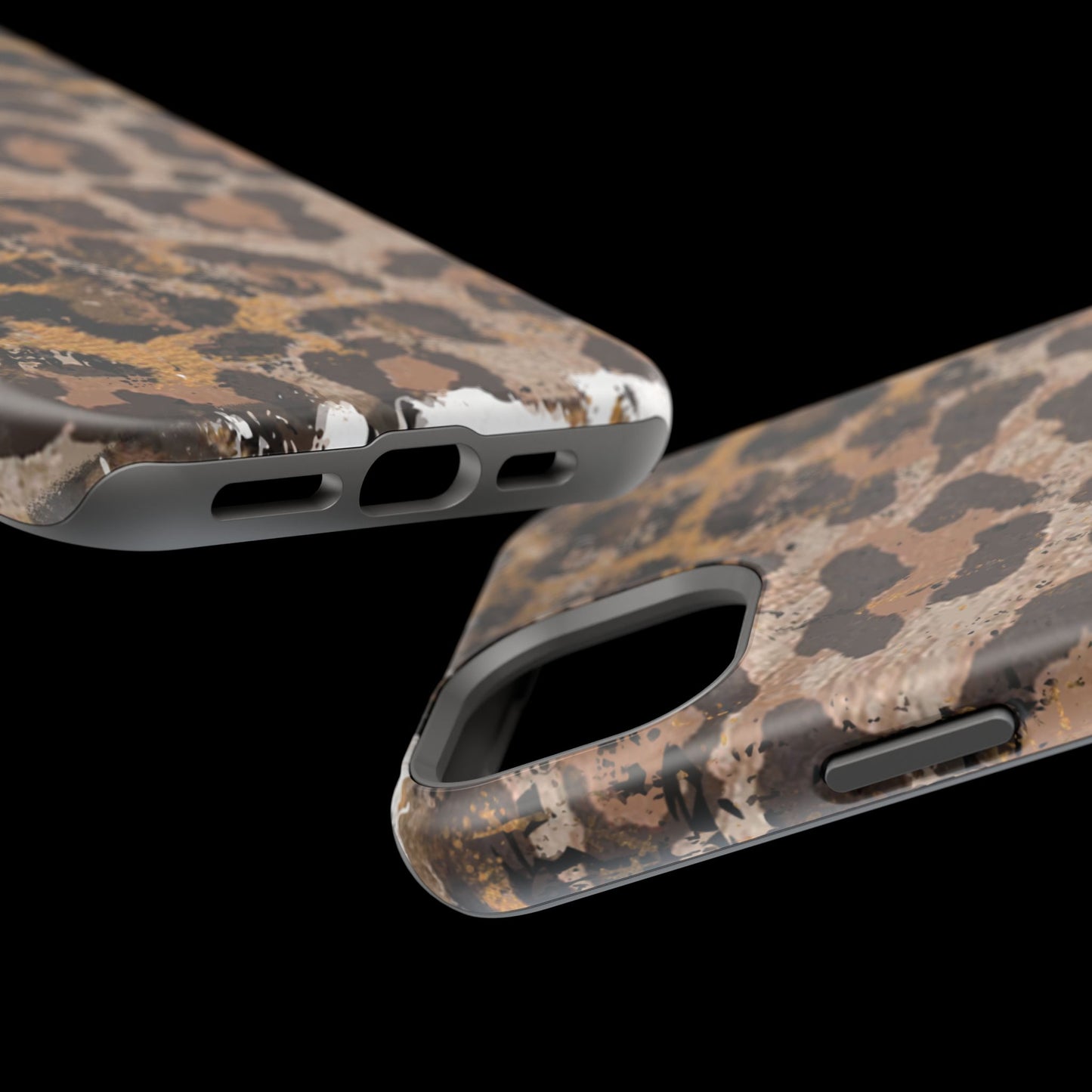 Vintage Distressed Leopard Print - MagSafe iPhone Series Case