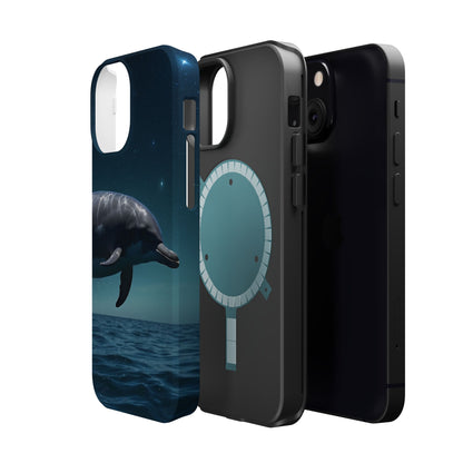 Midnight Ocean Dolphin - MagSafe-Compatible Case