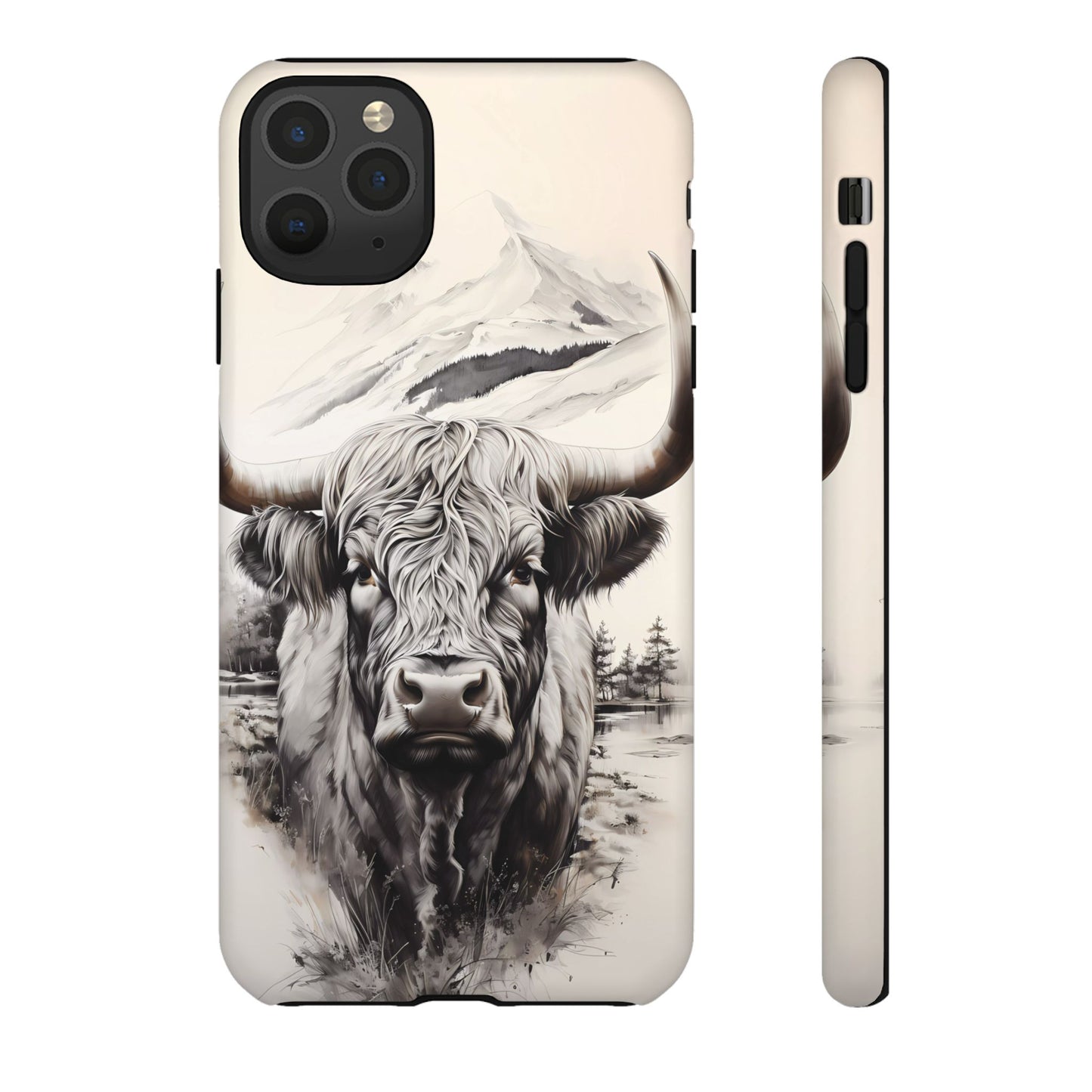 Western Highland Cow Case | Durable Farmhouse Design - BOGO Cases