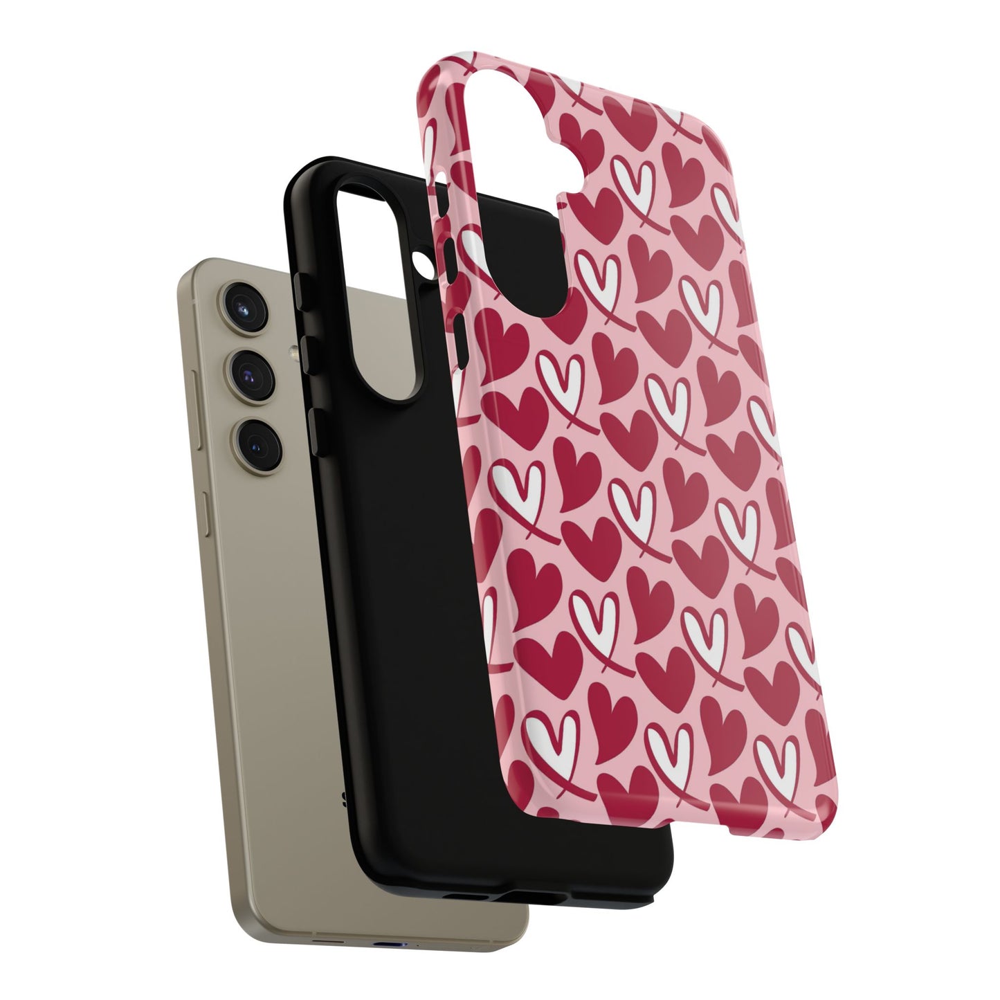 Hand-Drawn Hearts Samsung Galaxy Case