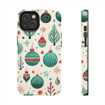 Vintage Christmas Ornaments Pattern – iPhone Series Case