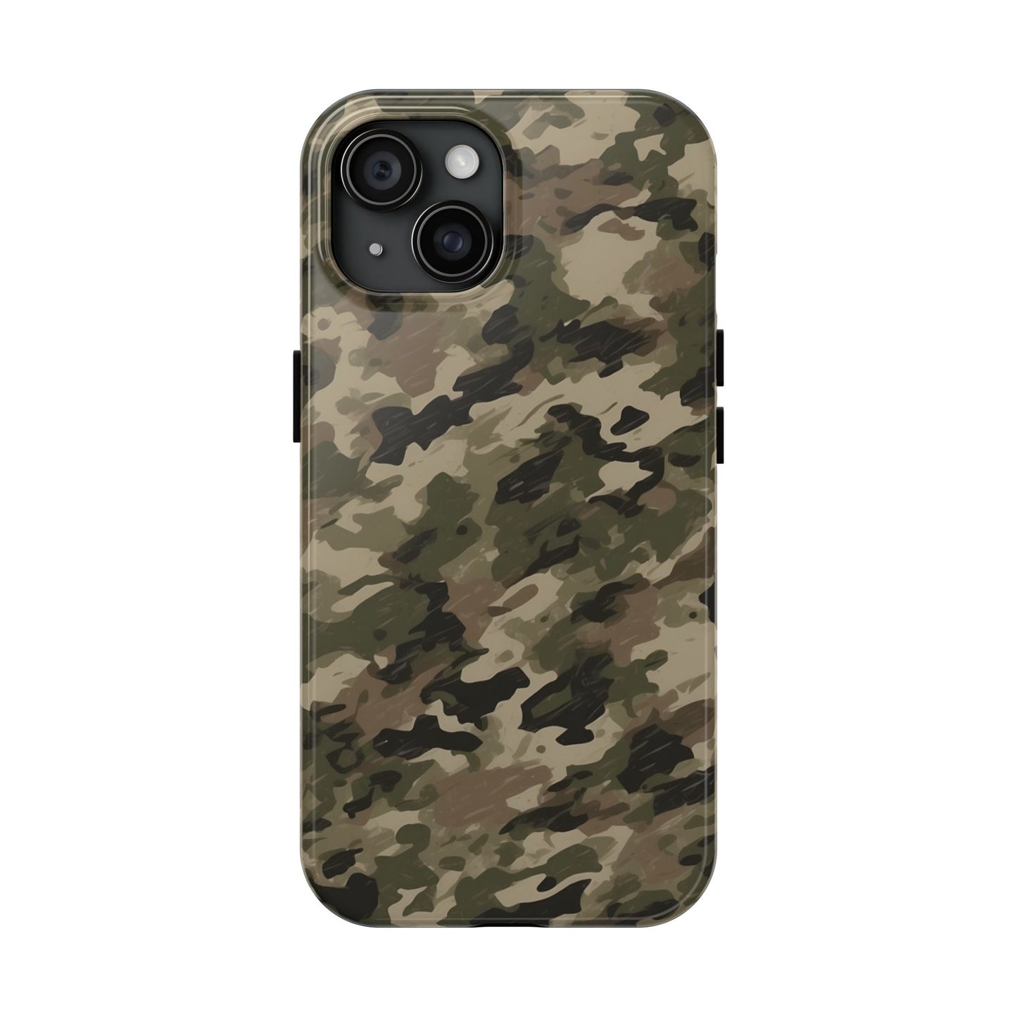 Classic Light Brown Camouflage – Durable iPhone Case with Timeless Design