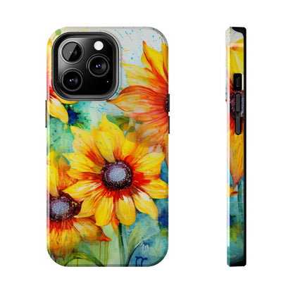 Watercolor Sunflower Splash - iPhone Series Case