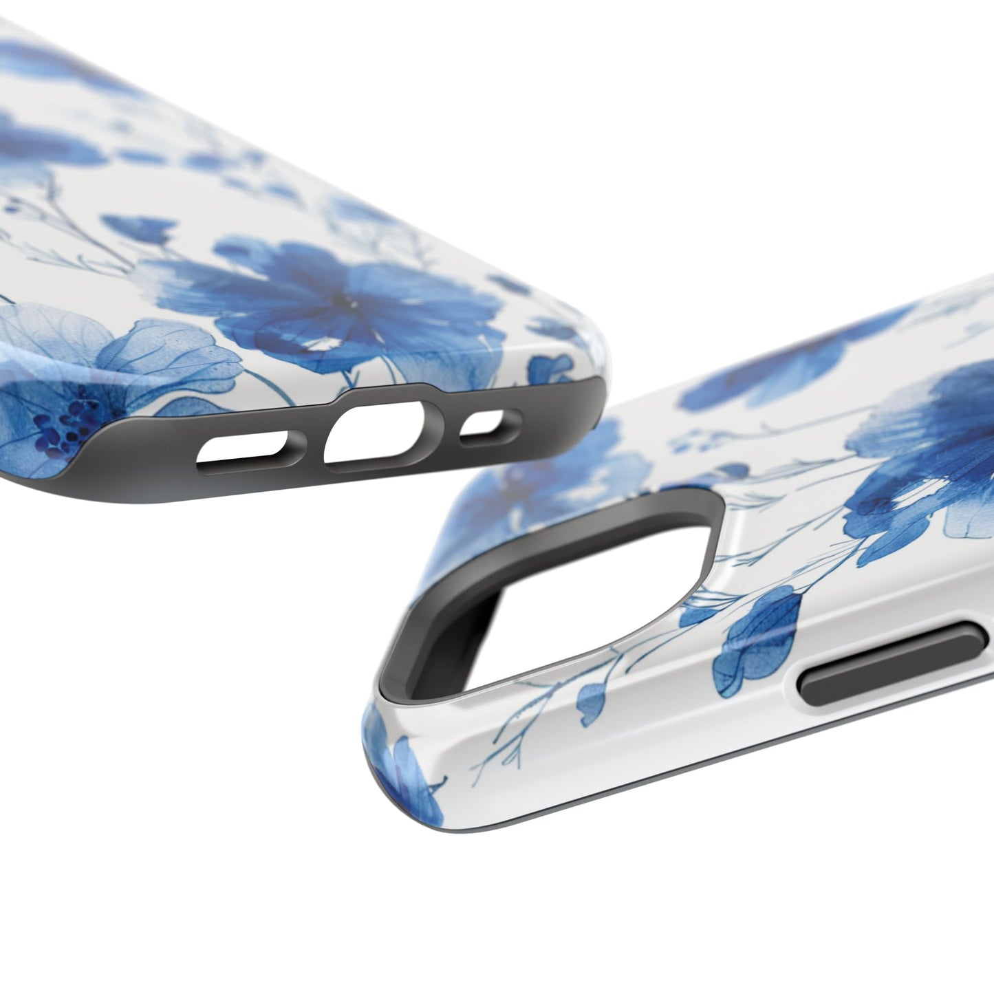 Ethereal Blue Blossoms iPhone Case