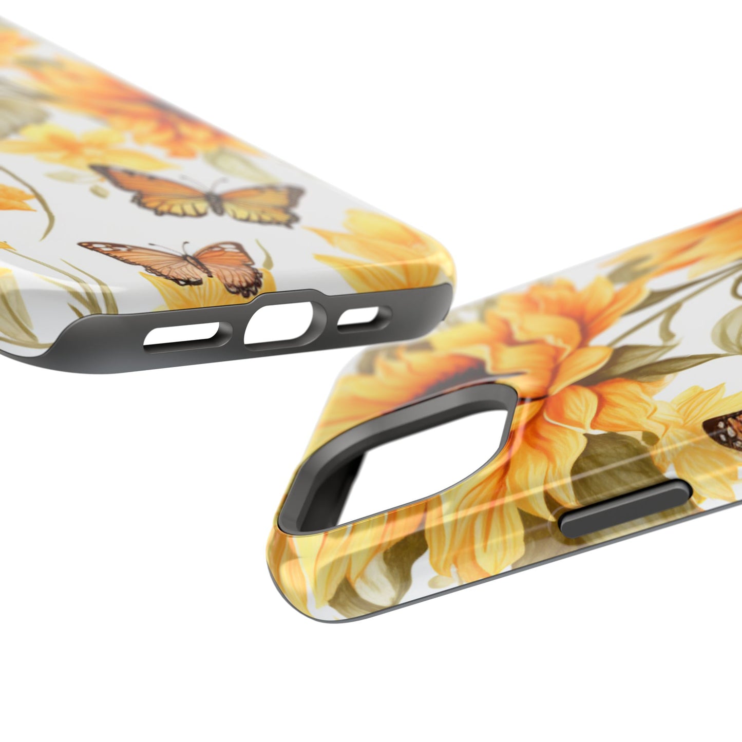 Sunflower & Butterfly Bliss - MagSafe iPhone Series Case