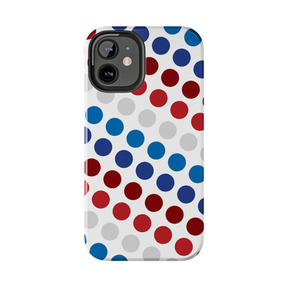 Patriotic Polka Dots - iPhone Case