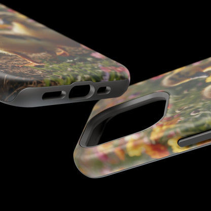 Charming Ducklings in Floral Garden - MagSafe iPhone Case