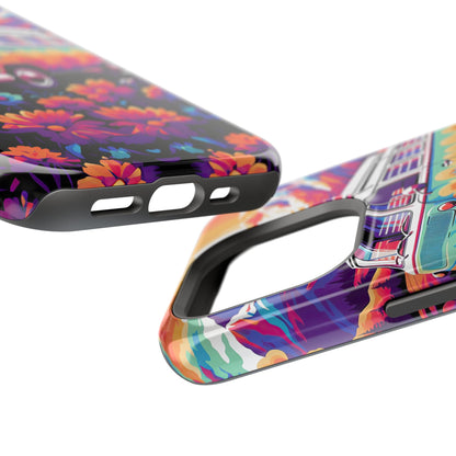 Groovy Floral Sunset Van – MagSafe iPhone Series Case