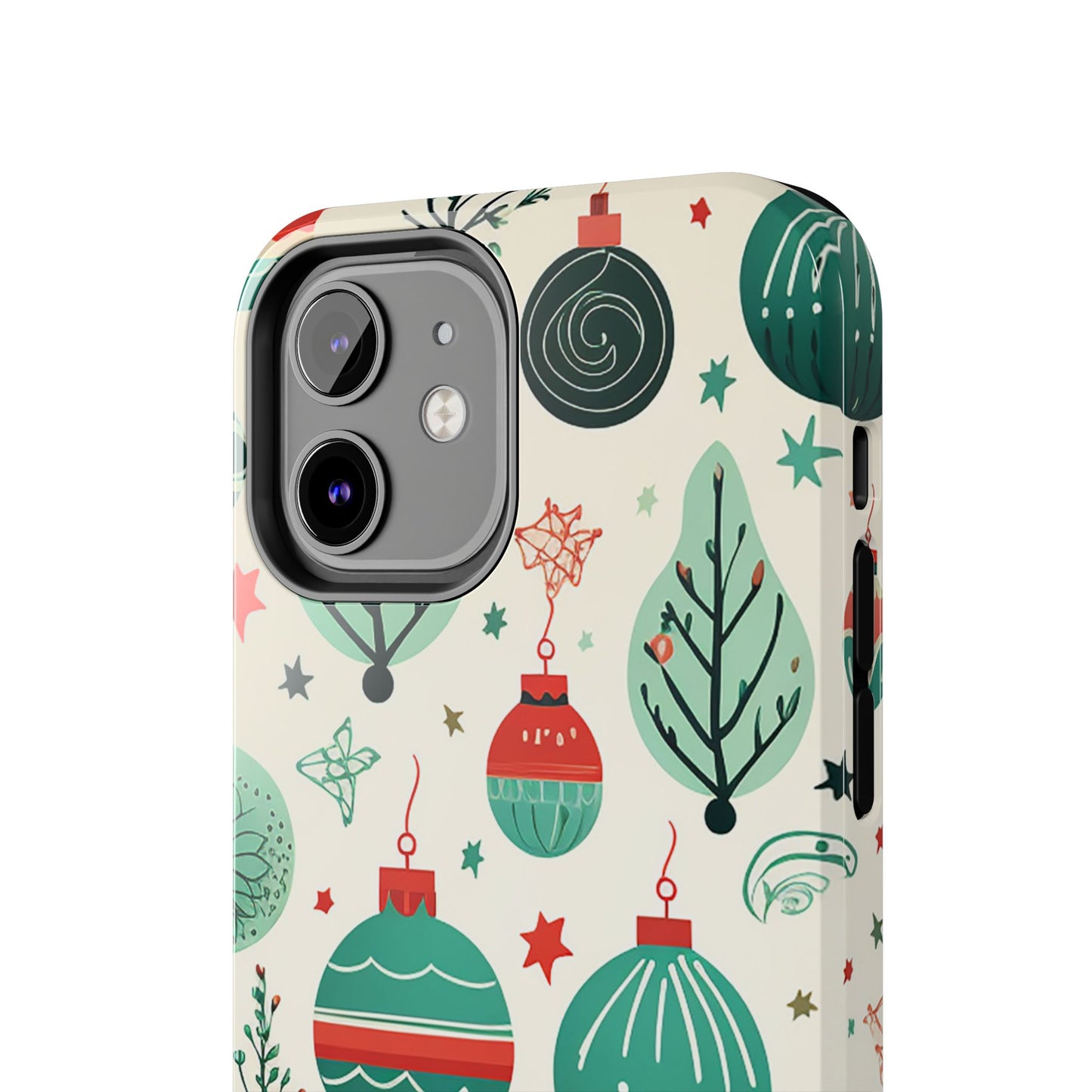 Vintage Christmas Ornaments Pattern – iPhone Series Case