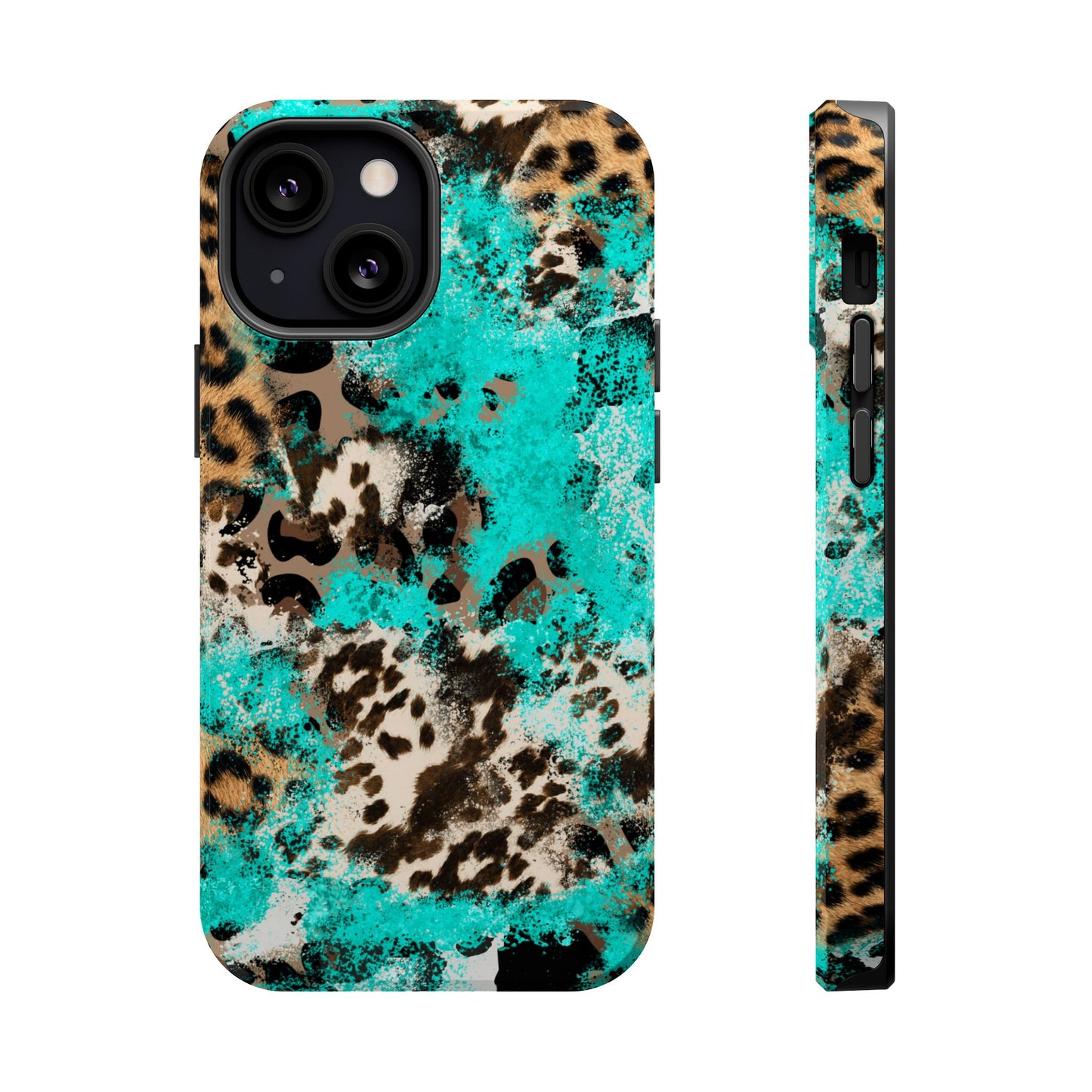 Aqua Splash Leopard - MagSafe iPhone Series Case