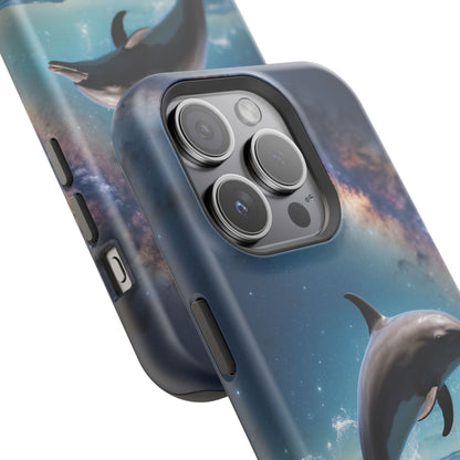 Dolphin Galaxy Splash - MagSafe-Compatible Case