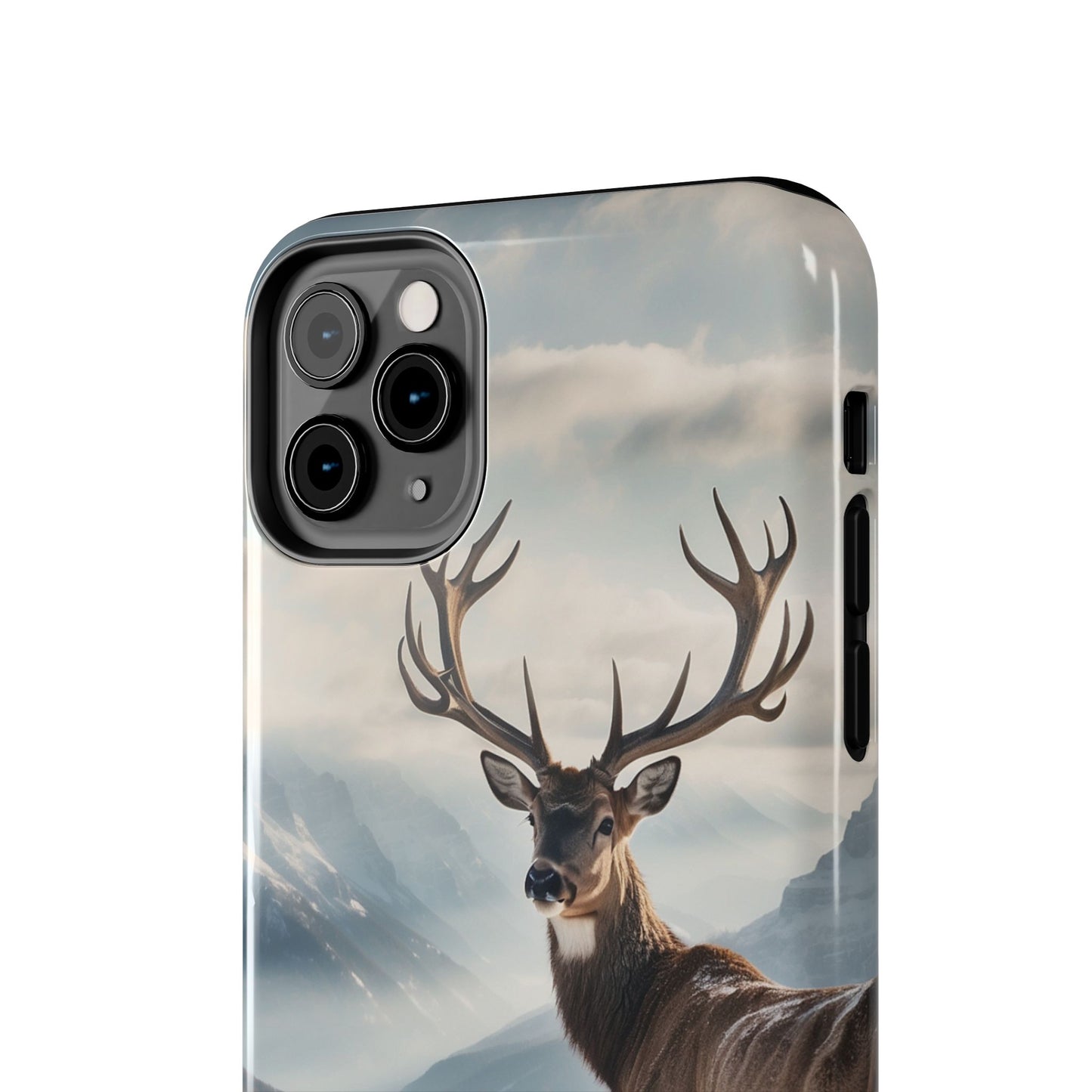 Alpine Majesty: Stag in Snow – iPhone Case