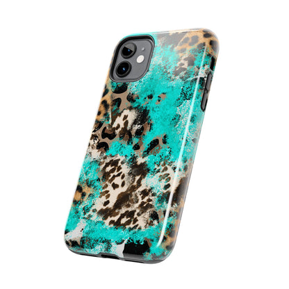 Aqua Splash Leopard - iPhone Series Case