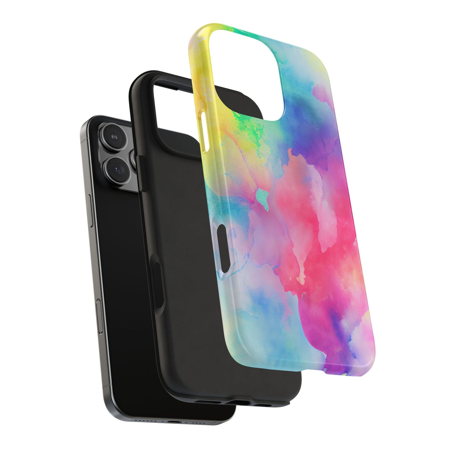 Pastel Watercolor Dream iPhone Case – Slim Profile, Glossy Finish