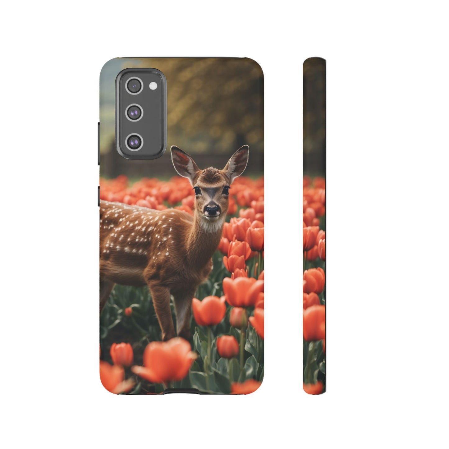 Fawn Among Tulips Samsung Galaxy Case