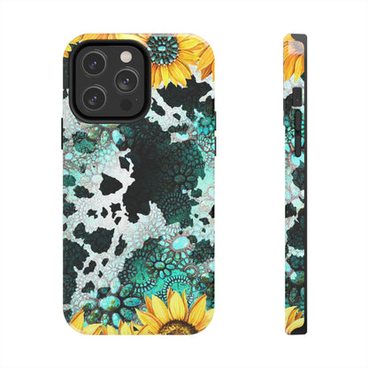 Boho Turquoise Sunflower Lace - iPhone Series Case