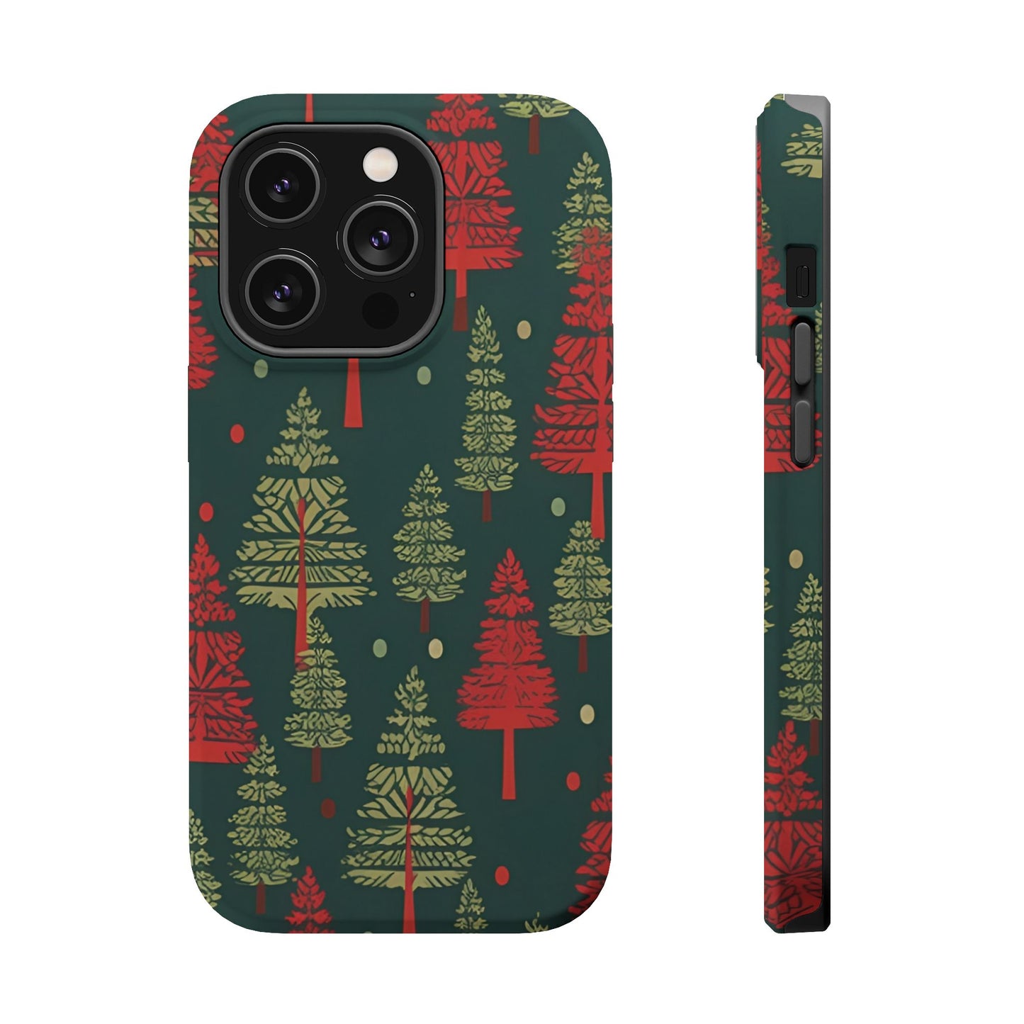 Retro Christmas Trees Pattern -  MagSafe iPhone Series Case