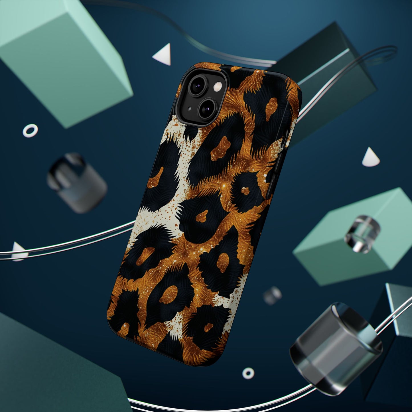 Safari Noir Gold Leopard iPhone Case