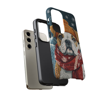 Cozy French Bulldog Samsung Galaxy Case – Rustic Fireplace Protective Cover