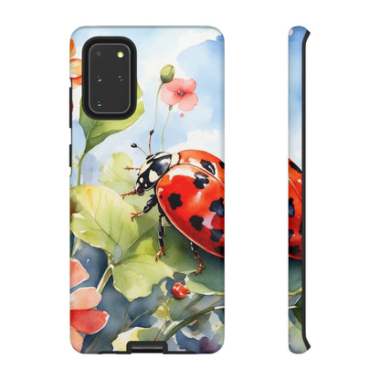 Watercolor Ladybug & Poppy Fields - Samsung Galaxy Case