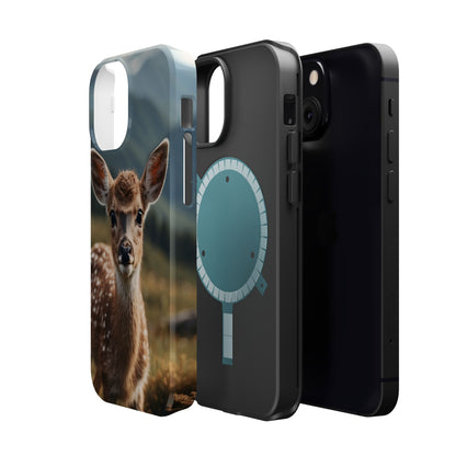 Gentle Fawn in Mountain Meadows MagSafe iPhone Case