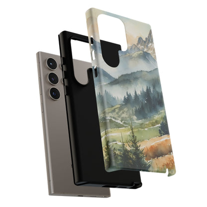 Serene Alpine Forest - Samsung Galaxy Case