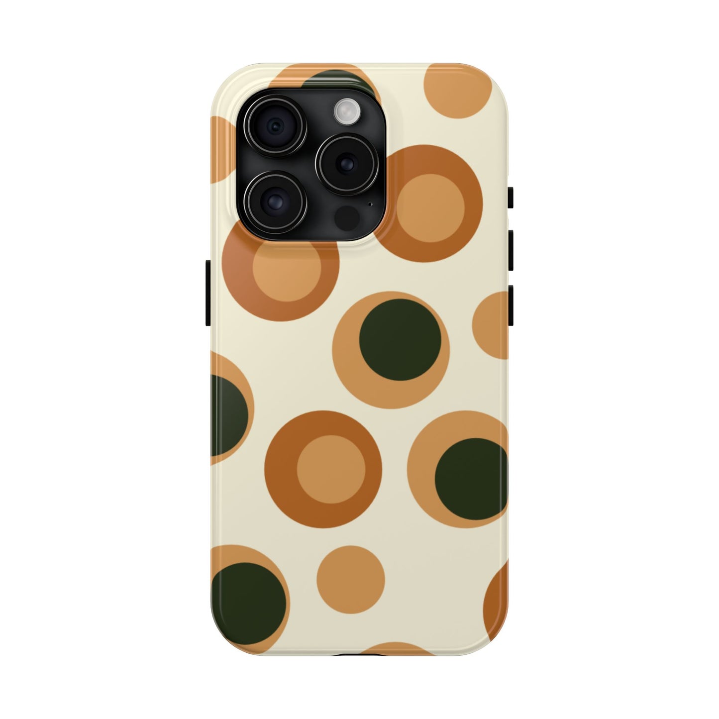 Retro Earthy Circles - iPhone Case