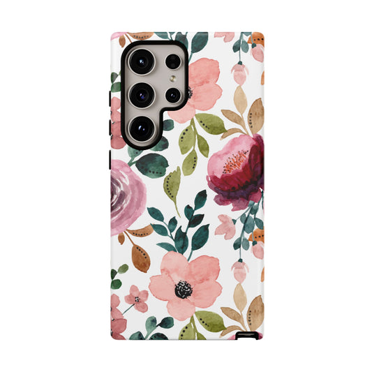 Vintage Garden Floral Watercolor - Samsung Galaxy Series Case