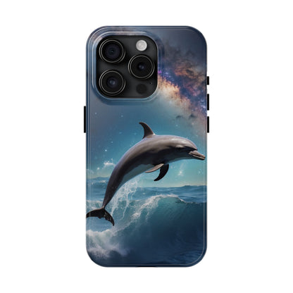 Dolphin Galaxy Splash - iPhone Case