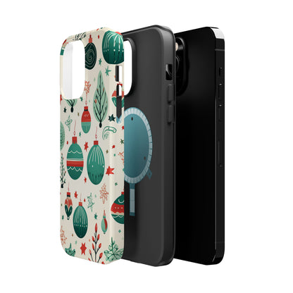 Vintage Christmas Ornaments Pattern – MagSafe iPhone Series Case